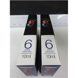 2 packs of 6 Vapor 10ml Bottles / 100% USA Liquid / Blueberry
