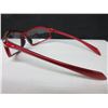 Image 2 : 4 New Safety Glasses Red Frame Clear Lense XP650