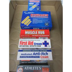 New First Aid Lot / Bandages & Creams