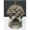 Image 1 : Solor Lighted Acorn House / has a small chip on side see pics 7x10"