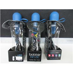3 New Bobble Infuse Water Bottles