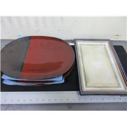 4 Stoneware Platters
