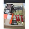 Image 1 : New Painting bundle / 2 rollers & Handle / 3 Brushes & Biodegradable tray