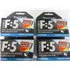 Image 1 : 4 New Packs F:5 Mens Razor Blades with lube strip 4 Cartridges per pack