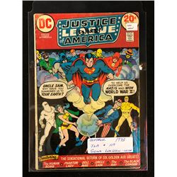 1973 JUSTICE LEAGUE OF AMERICA #107 (DC COMICS) SIGNED BY WRITER LEN WEIN