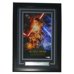Daisy Ridley Signed Star Wars "The Force Awakens 16"x23" Framed Movie Poster Display (PSA & Steiner)