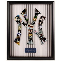 NY YANKEES NY COLLAGE WITH MARIANO RIVERA CHIT (STEINER COA)