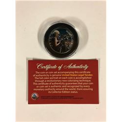 Marilyn Monroe Colorized Half Dollar Coin W/ COA