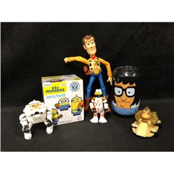 TOY LOT (MINIONS VINYL FIGURE/ WOODY...)