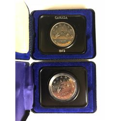1972 CANADA VOYAGEUR DOLLAR PROOF-LIKE COIN X 2