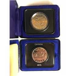 CANADIAN DOLLAR COIN LOT (1976/ 1972)