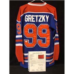 WAYNE GRETZKY AUTOGRAPHED OILERS HOCKEY JERSEY (JSA LOA)