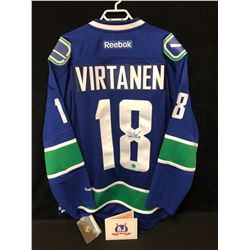 JAKE VIRTANEN SIGNED CANUCKS REEBOK HOCKEY JERSEY W/ COA