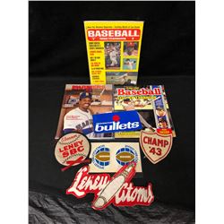 VINTAGE BASEBALL MEMORABILIA LOT