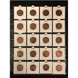 1930-50'S UNITED KINGDOM HALF PENNIES LOT