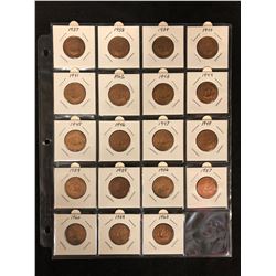 1930-50'S UNITED KINGDOM HALF PENNIES LOT
