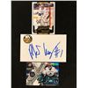 Image 1 : ROBERTO LUONGO AUTOGRAPHED HOCKEY/ INDEX CARD LOT