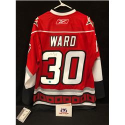 CAM WARD SIGNED HURRICANES HOCKEY JERSEY W/ COA