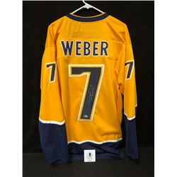 SHEA WEBER SIGNED PREDATORS HOCKEY JERSEY (BECKETT COA)