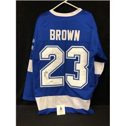 J.T BROWN SIGNED LIGHTNING HOCKEY JERSEY (BECKETT COA)