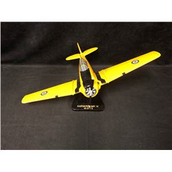 LARGE RCAF HARVARD MK IV NO. 2 FTS HAND CARVED PROFESSIONAL WOOD DESKTOP MODEL