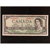 Image 1 : 1954 CANADIAN ONE DOLLAR  DEVIL'S FACE BANK NOTE