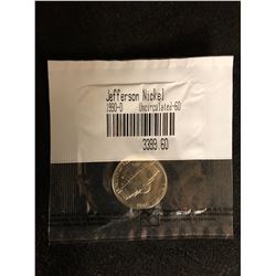 JEFFERSON NICKEL 1990-D (UNCIRCULATED-60)