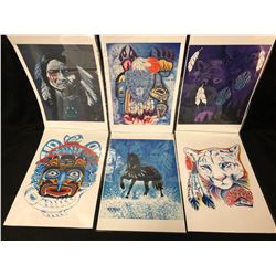 NATIVE ART PRINT LOT ( ARTIST HUBERT BILLY)