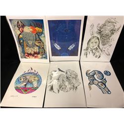 NATIVE ART PRINT LOT ( ARTIST HUBERT BILLY)