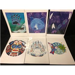 NATIVE ART PRINT LOT ( ARTIST HUBERT BILLY)