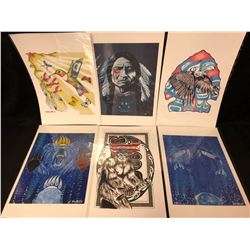 NATIVE ART PRINT LOT ( ARTIST HUBERT BILLY)
