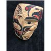 Image 2 : 2016 HAND CARVED NATIVE ART WALL MASK BY D. SMITH (6" X 12")