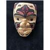 Image 3 : 2016 HAND CARVED NATIVE ART WALL MASK BY D. SMITH (6" X 12")