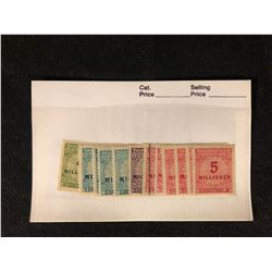 DEUTSCHES MARK 5 MILLIONEN STAMPS LOT