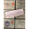 Image 2 : 1920-24 ROYAL BANK OF CANADA CASHED CHEQUES W/ RARE 2 CENT CANADIAN WAR TAX STAMP