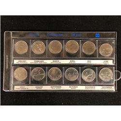 Canadian 125 Years Confederation Quarters Set
