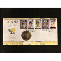 DIANA PRINCESS OF WALES MEMORIAL COIN (PHILATELIC NUMISMATIC COVER) #48666