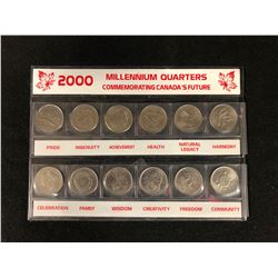 2000 MILLENNIUM QUARTERS COMMEMORATING CANADA'S FUTURE