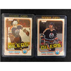 HOCKEY ROOKIE CARD LOT (MOOG/ COFFEY)