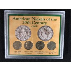 AMERICAN NICKELS OF THE 20TH CENTURY COIN SET