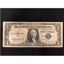 1935 U.S.A ONE DOLLAR SILVER CERTIFICATE BANK NOTE