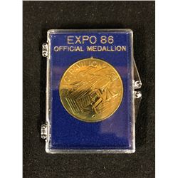 EXPO 86 OFFICIAL MEDALLION