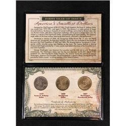 FIRST YEAR OF ISSUE AMERICA'S SMALLEST DOLLARS