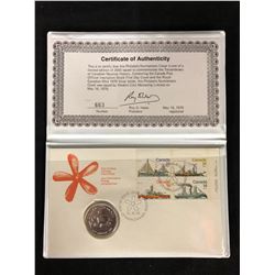 LIMITED EDITION FIRST DAY COVER W/ ROYAL CANADIAN MINT 1979 SILVER DOLLAR