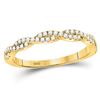 Image 1 : 0.24 CTW Diamond Woven Stackable Ring 10KT Yellow Gold - REF-26K9W