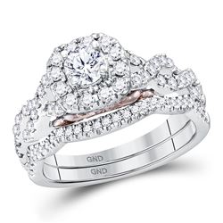 1.03 CTW Diamond Bellissimo Bridal Ring 14k White Gold - REF-146K2W
