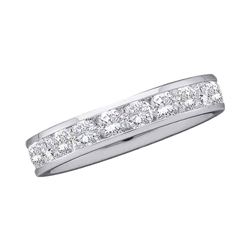0.28 CTW Diamond Wedding Ring 14KT White Gold - REF-44W9K