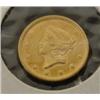 Image 1 : 1853 $1 LIBERTY GOLD COIN