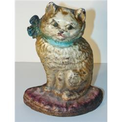 CAST IRON CAT DOORSTOP