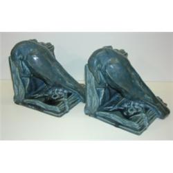 PR. OF 1945 ROOKWOOD CROW BOOKENDS